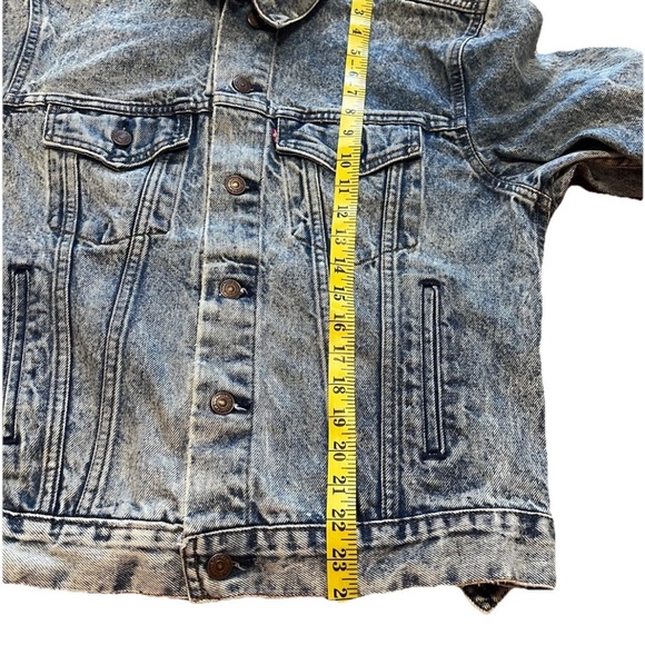 Vintage Levi's 70506-0214 Acid Wash Denim Jacket Size 42 - Picture 8 of 14
